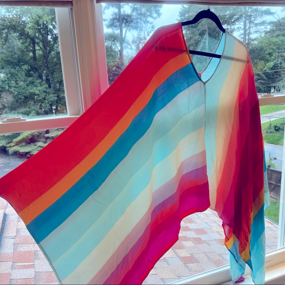 Trina Turk Sunrise Strip Caftan